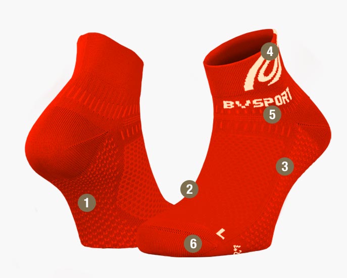 Socks Light 3D red